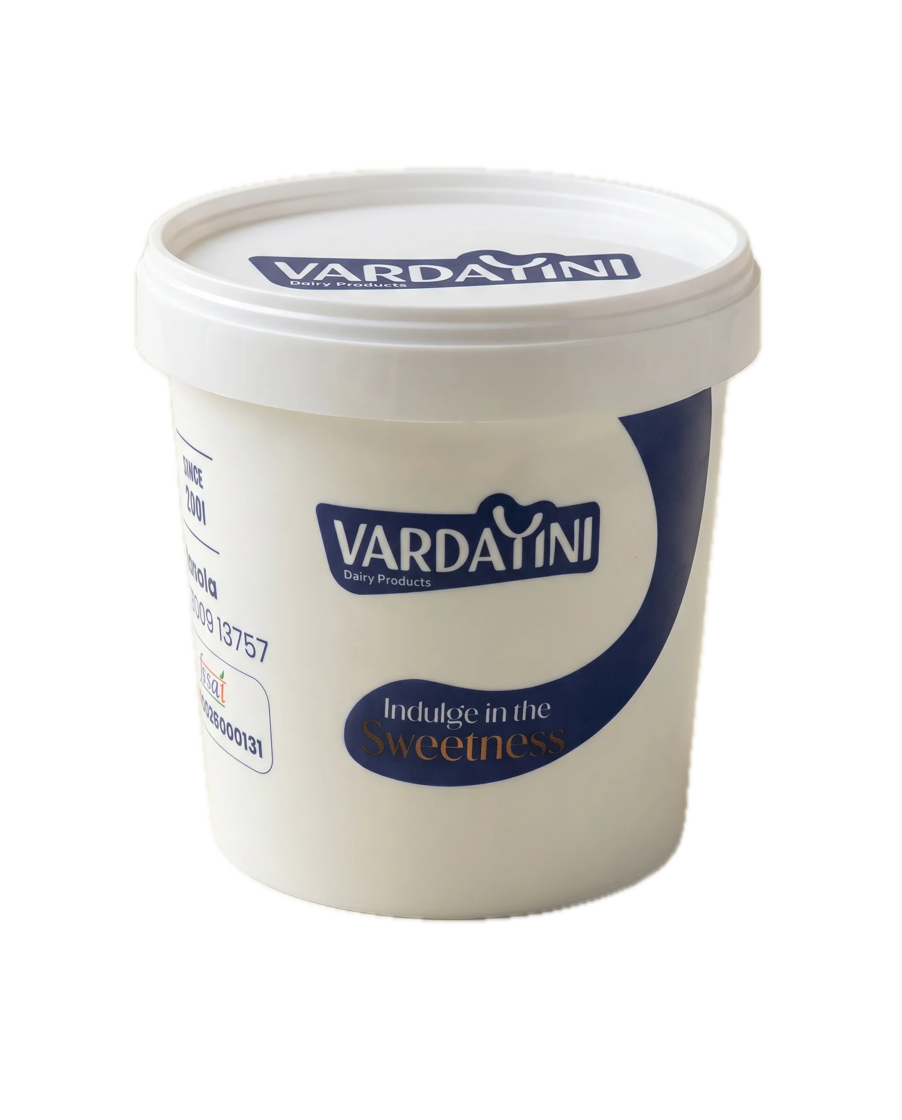 The shop's large tub, the one the low-fat dahi is sold in